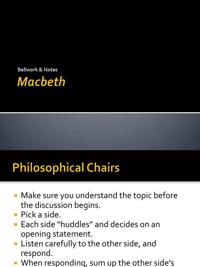 Macbeth Notes and Bellwork | PDF | Macbeth
