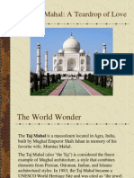 The Taj Mahal: A Teardrop of Love