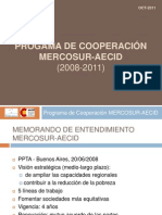 Programa de Cooperacion MERCOSUR AECID Virginia Martinez