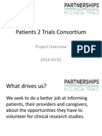 Patients 2 Trials Consortium - Project Overview