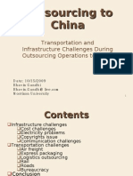 Outsourcing To China - Infrastructure and Transportation Challenges