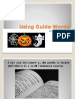 Using Guide Words
