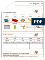 Yourturn Pencil Case Worksheet