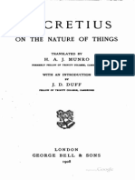 Titus Lucretius Carus - de Rerum Natura - On The Nature of Things