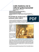 Desarrollo histórico de la política cultural gubernamental