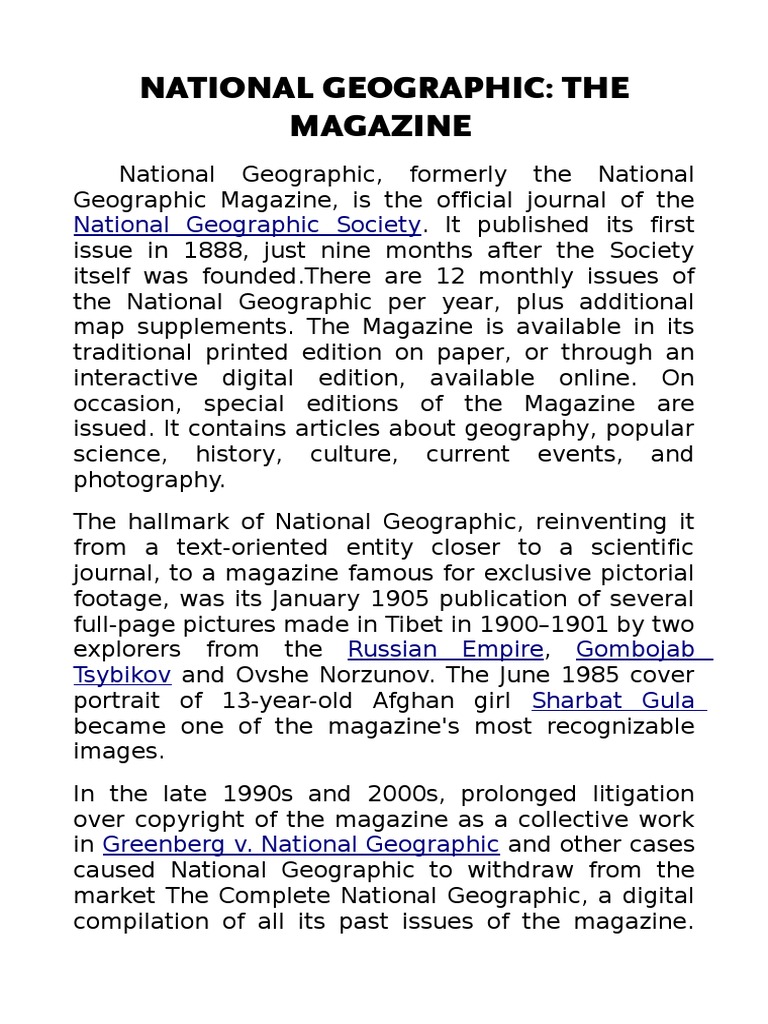 HOW CAN I GET FREE NATIONAL GEOGRAPHIC ARTICLES visual data 7