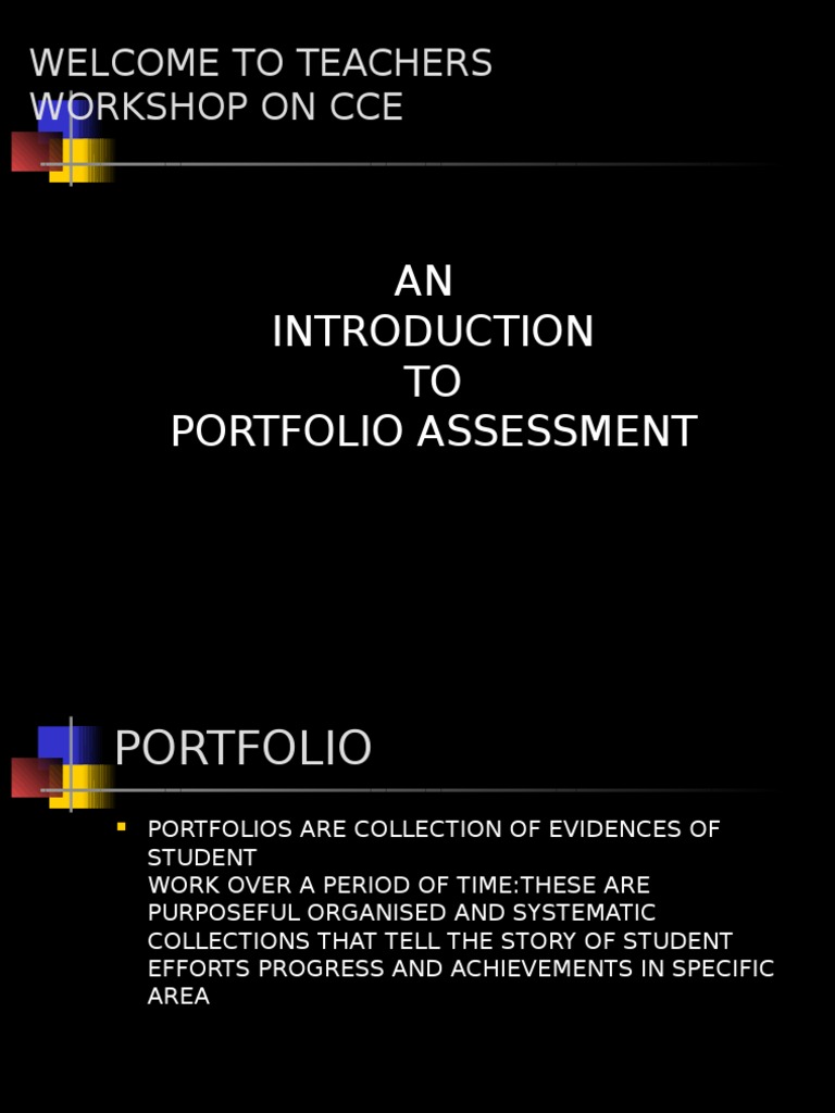 Continuous Comprehensive Evaluation - Portfolio | PDF | Educational ...