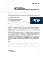 Accordo
tra il Consiglio Federale Svizzero
ed il Governo della Repubblica Italiana
sul reciproco riconoscimento delle equivalenze nel settore universitario