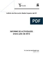 Informe de Actividades IEMS 2012