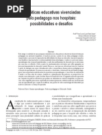 As práticas educativas vivenciadas