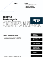 Kawasaki KLR 650 Owners Manual PDF