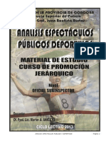 Manual de Seguridad y El Deporte - Analisis Espectaculos Publicos y Deportivos PDF