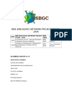 Ieee 2009 Adhoc Network Project Titles - Java