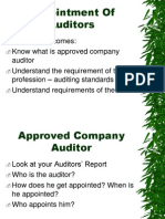 Appointment of Auditors