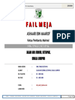 (1) FAIL Meja Pembantu Makmal