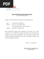 Surat Pengalaman Kerja