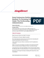 Rated Indonesian Entities Will Remain Resilient To Persisting Policy Risks Under The Forthcoming Administration