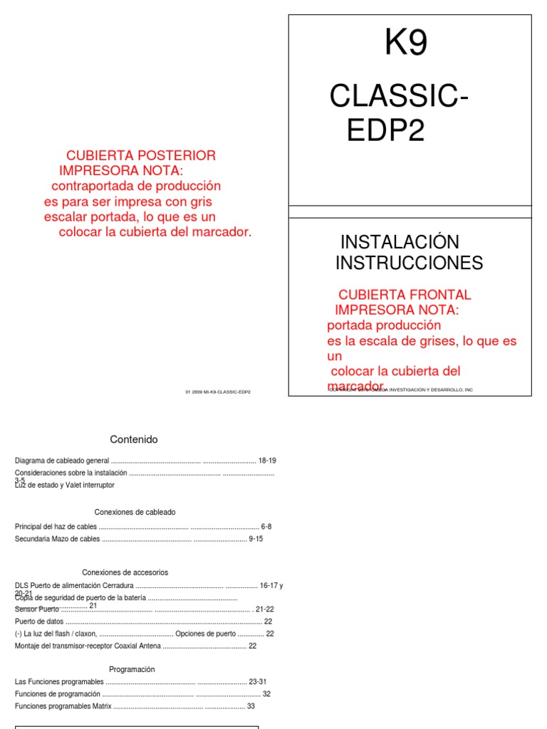 Classic-EDP2 en Es PDF | PDF | Relé | Arranque