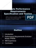 On Agile Performance Requirements Specification and Testing