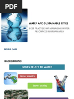 Water and Sustainable Cities