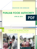 Punjab Food Authority: Presentation On Dengue