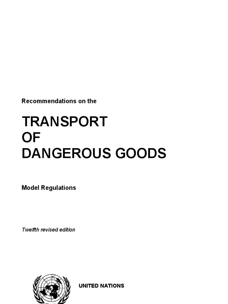 Transport of Dangerous Goods | PDF | Dangerous Goods | Chemistry