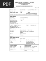 WPS FOR DIFFERENT MATERAIL BY BHEL