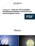 Objective: Today You Will Investigate The Difference Between Mechanical and Electromagnetic Waves