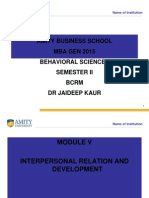 Amity Business School MBA GEN 2015 Behavioral Sciences Semester Ii BCRM DR Jaideep Kaur