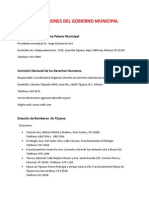 Instituciones Deportivas y de Gobierno Municipal