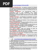 Les Personnages de La Ficelle