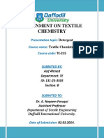 Assignment On Textile Chemistry: Presentation Topic: Course Name: Course Code