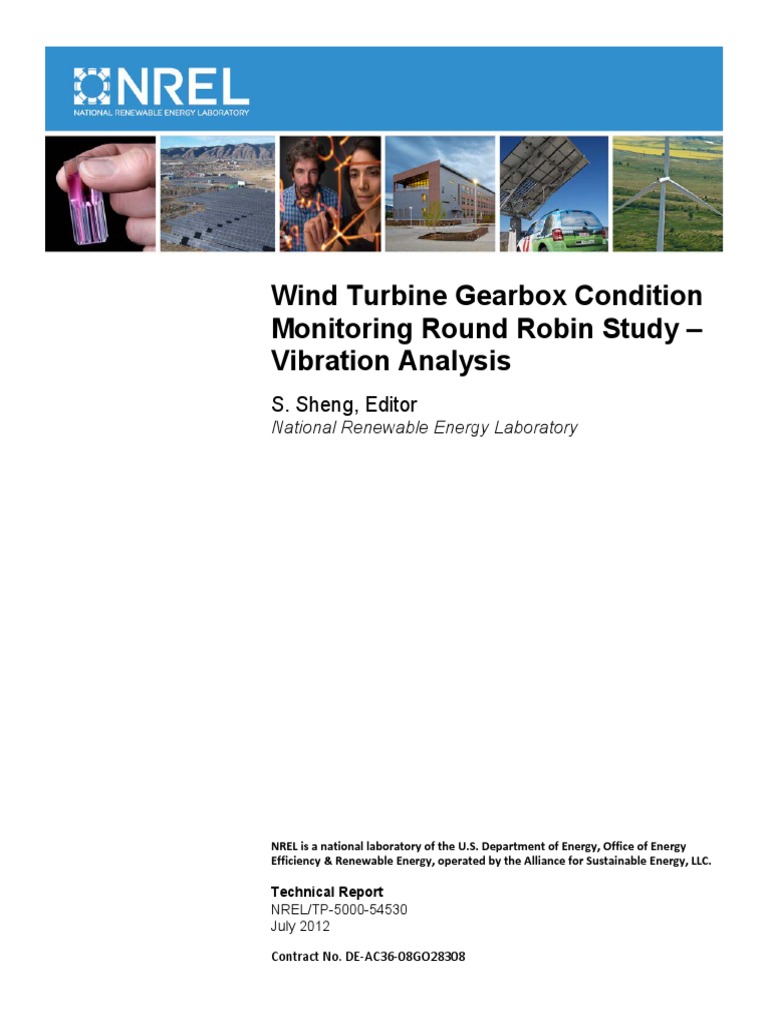 Wind Turbine Gearbox ConditinMonitoring Round Robing Study Vibration