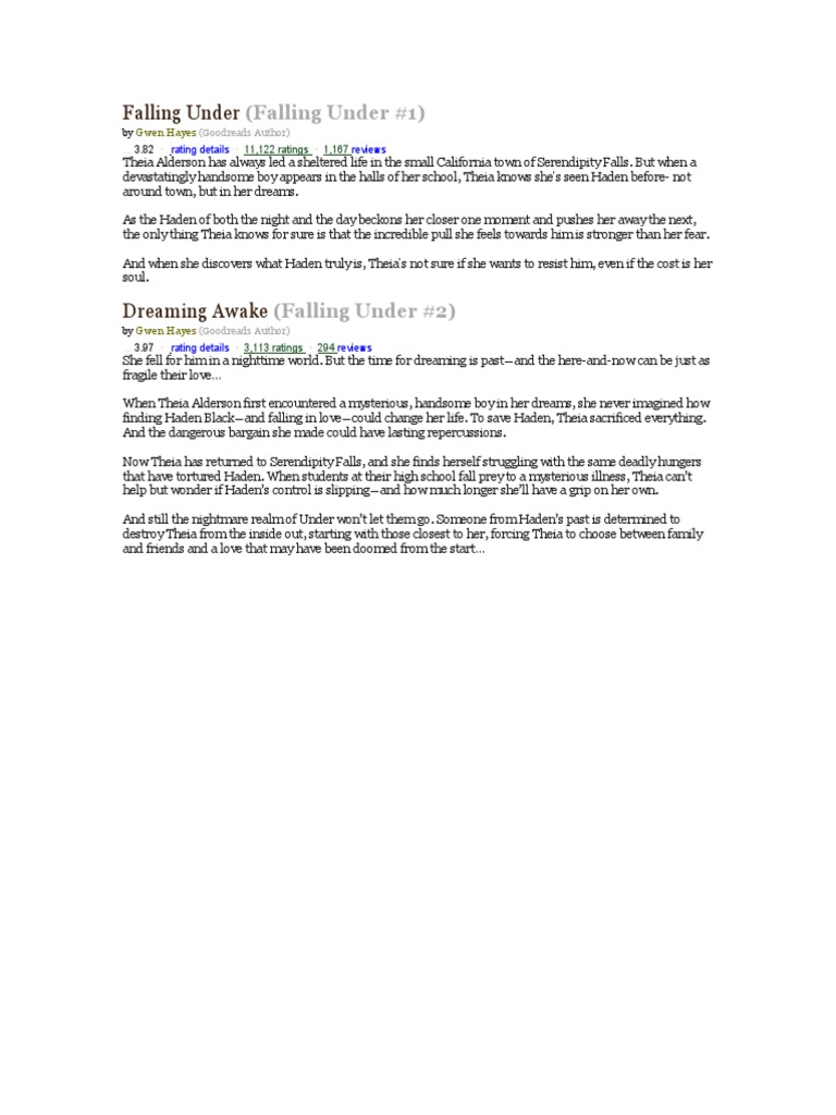 Falling Under | PDF