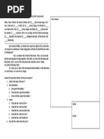 Competency Test: Complete Te Following Text With The Right Past Form of Be! (Was/were)