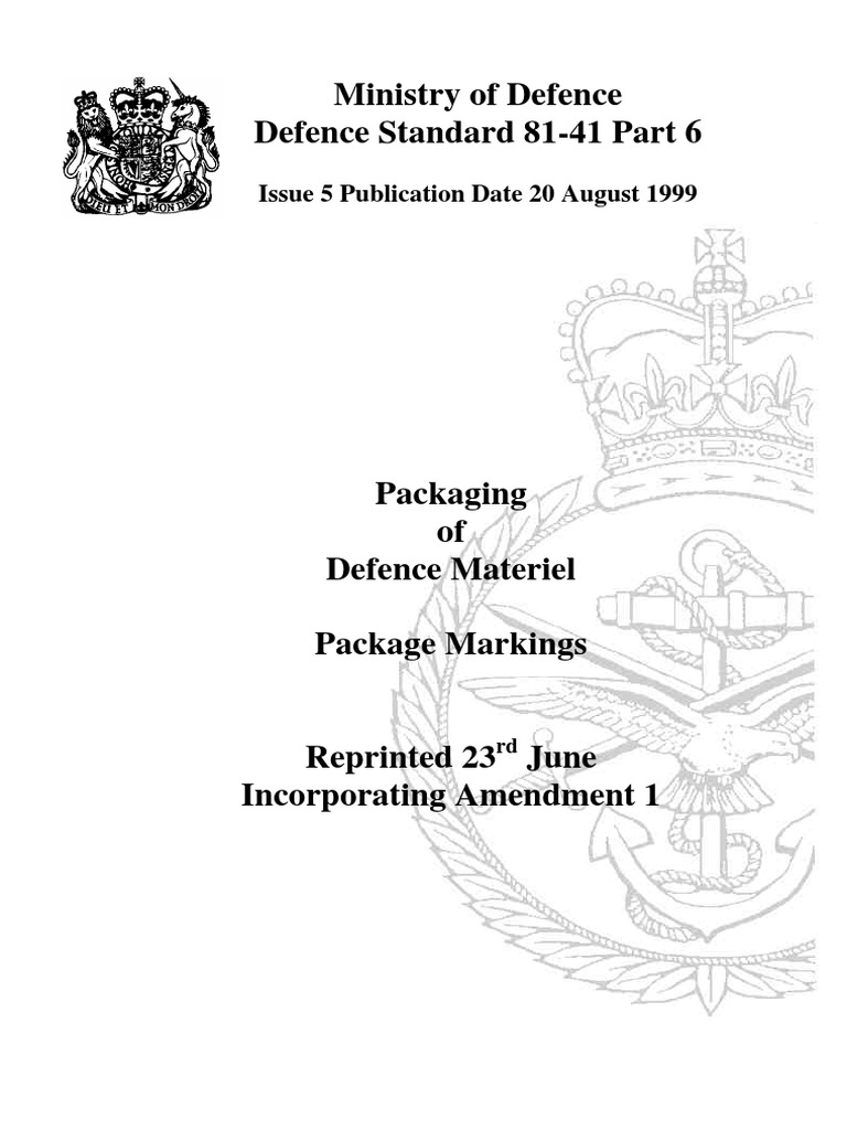 Ministry of Defence Defence Standard 81-41 Part 6: Issue 5 Publication ...