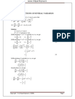 Functions of Several Variables