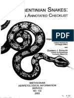 49 Argentinian Snakes An Annotated Checklist