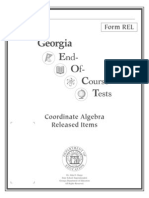 coordinate algebra released items booklet