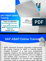 Sap Abap Online Training
