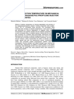 A Shiboto Bozlur Fukumoto Effects of Injection Temperature on Mechanical Properties of Polypropilene Composites