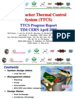 AMS Tracker Thermal Control System (TTCS) : TTCS Progress Report TIM CERN April 2005
