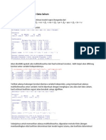 Uji Multikolinearitas Dari Data Saham