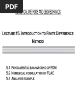 Lecture 5. FDM - Flac