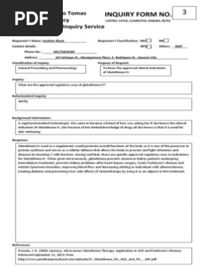 iv glutathione consent form Therapy Intake, Consent, and Aftercare | 75 Pack | 8.5 x 11" A1 Forms | for Intravenous Therapy | Client Forms Bundle Glutathione IV Inquiry Response Form