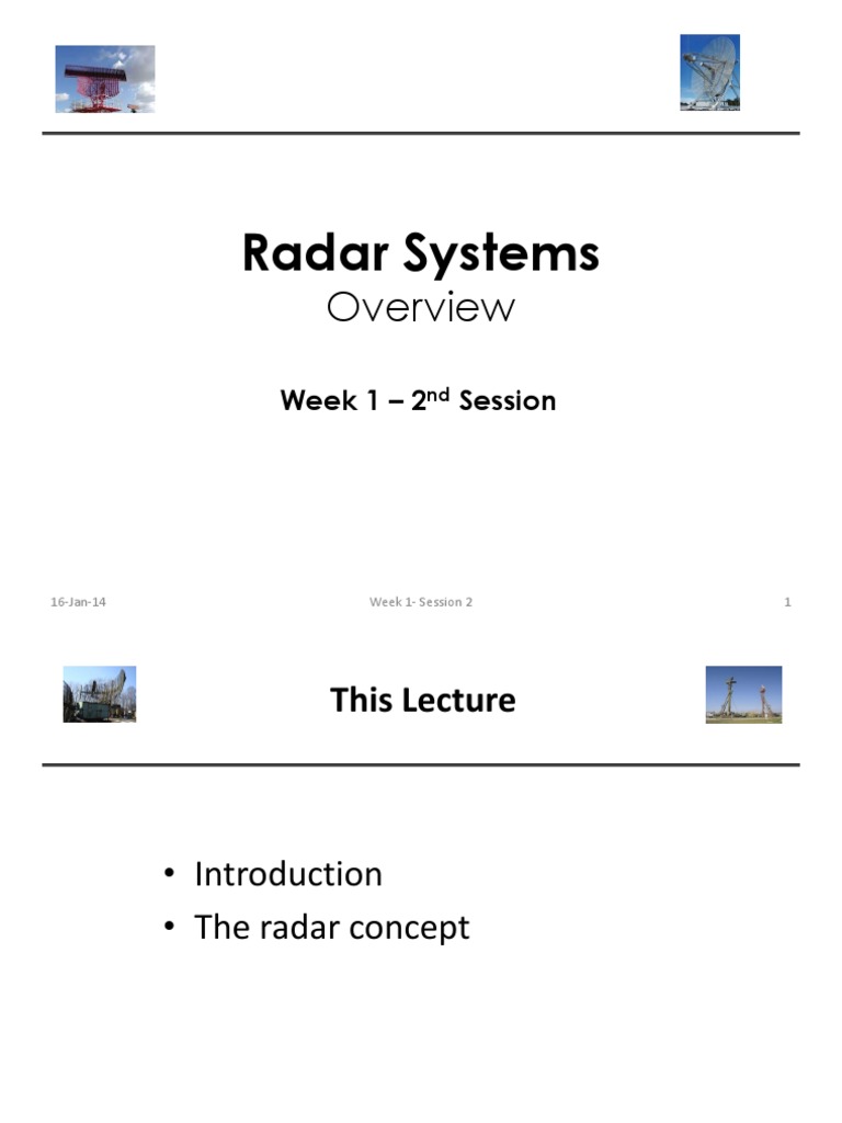 Introduction to Radar Systems | PDF