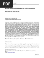 Hybrid shortest path algorithm for vehicle navigation