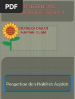 Presentasi Pokok Bahasan 2 (Kerangka Dasar Ajaran Islam)