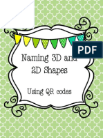 Naming 3D and 2D Shapes: Using QR Codes