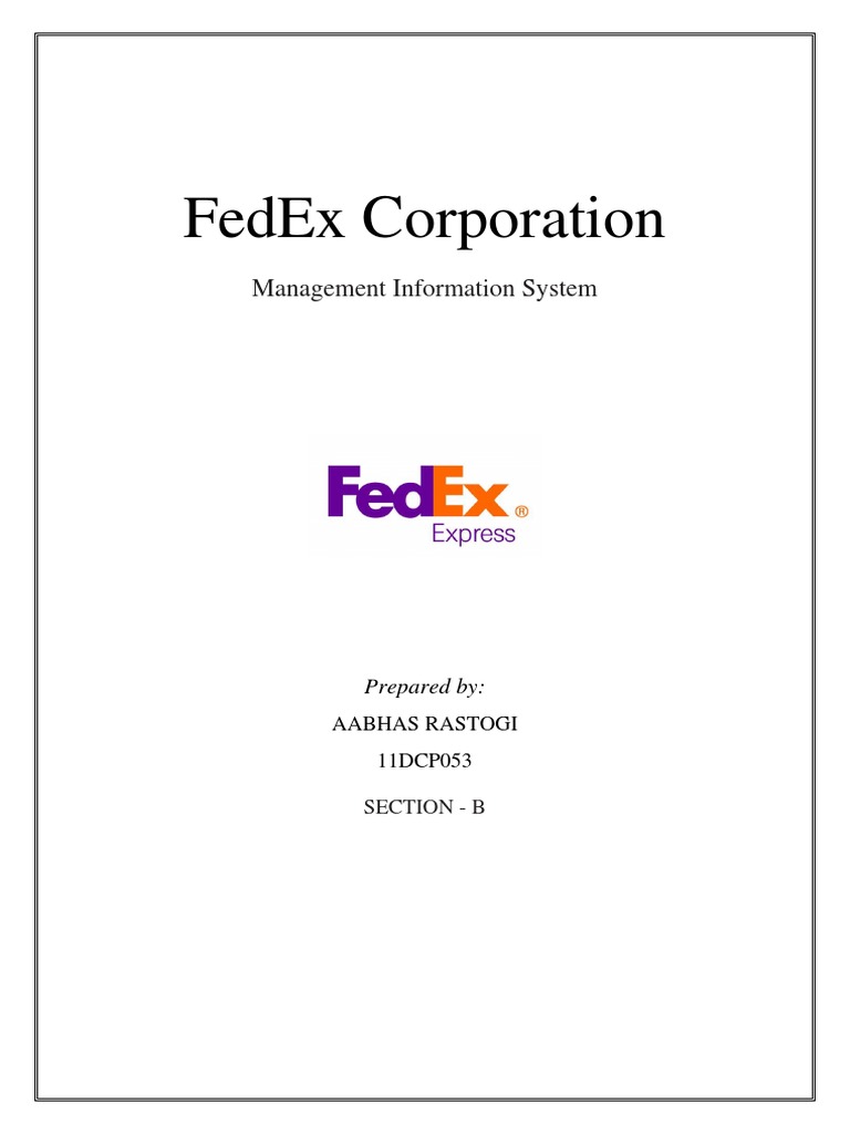 Fedex Corporation IMPLEMENTATION | PDF | Radio Frequency Identification ...